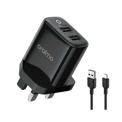Oraimo Firefly 2U 12W 2.4A Dual USB Fast Charger