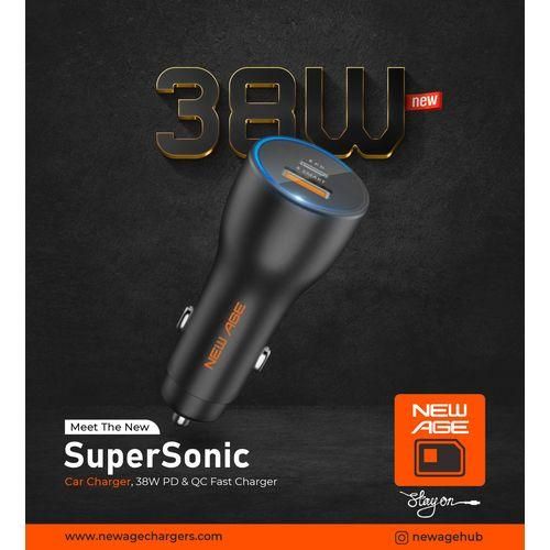 New Age SuperSonic PD Car Charger 38W