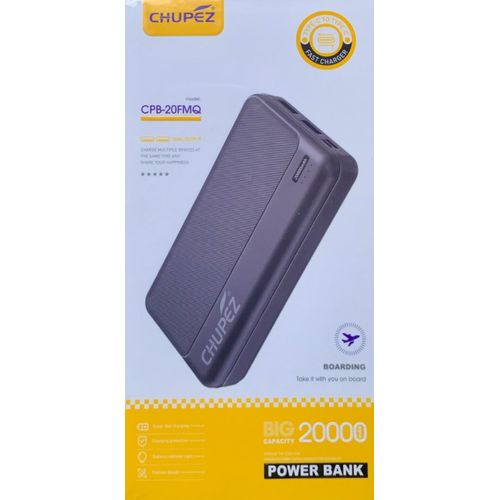 Chupez 20000mAh Fast Strong And Reliable Power Bank