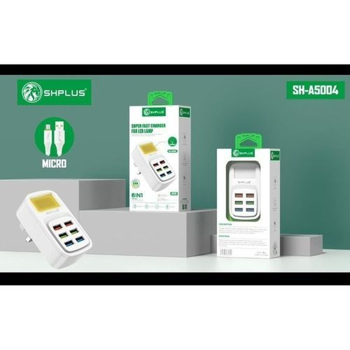 C-C 6 IN 1 USB SUPER FAST CHARGER + LED LAMP