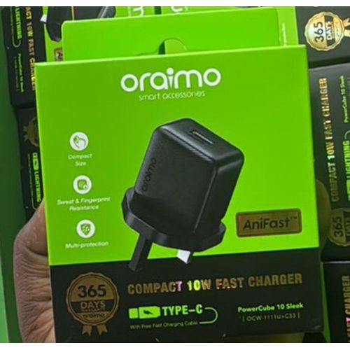 Oraimo 10w Fast Charger With Type-C Cable