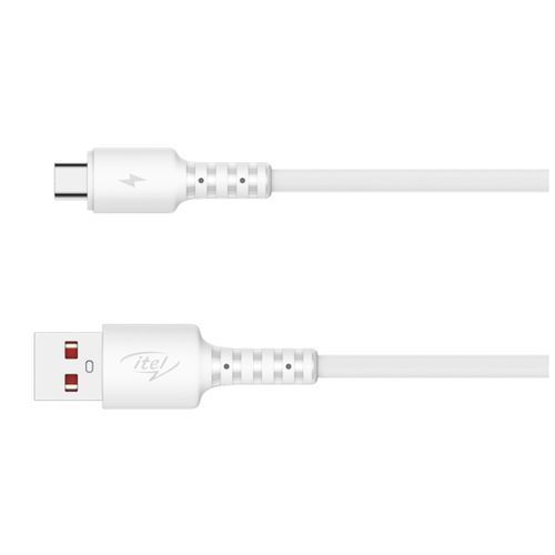 itel Dual USB Port Fast Charger + Free Cable - Black