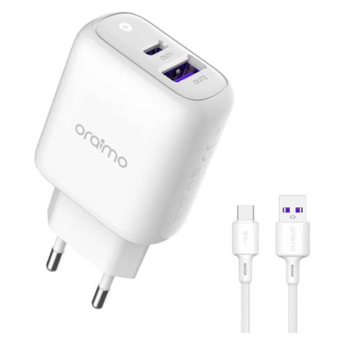 Oraimo POWERCUBE 2 PRO, Smart Fast Charger For All + Type-C Port