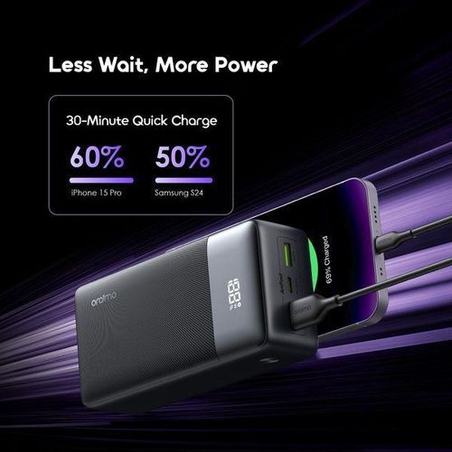 Oraimo Powernova 22.5w Fast Charge Powerbank 27000mah + FREE CABLE