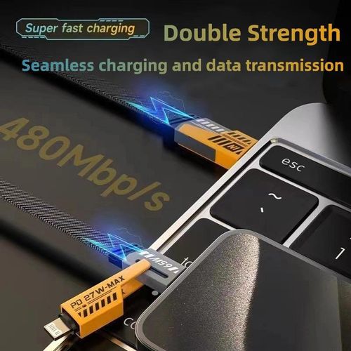 data cable 4 in 1 super fast charging PD27W charging dual type-C 65W two-to-two fast charging cable multi-function