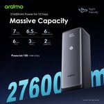 Official Store Oraimo PowerJet 130 27600mAh 130W Power Banks 130W Type-C Fast Charging