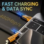 4 In 1 Super Fast Charging Cable For IP Android 1M